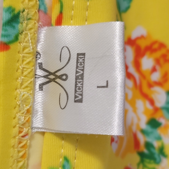 Vicki Vicki Yellow Floral Two Piece Swimsuit - Picture 5 of 5